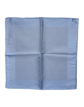 Dolce & Gabbana Light Blue Silk Square Men Foulard Scarf
