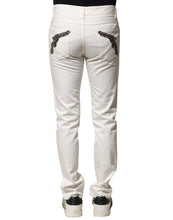 Dolce & Gabbana White Cotton Skinny Men Denim Jeans