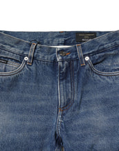 Dolce & Gabbana Blue Cotton Stretch Slim Fit Men Denim Jeans