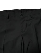 Dolce & Gabbana Black Wool 2 Piece Single Breasted Suit