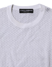 Dolce & Gabbana White Round Neck Long Sleeves Pullover Top