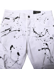 Dolce & Gabbana White ColorSplash Skinny Denim Jeans