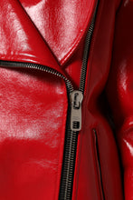 Dolce & Gabbana Red Lambskin Full Zipper Jacket