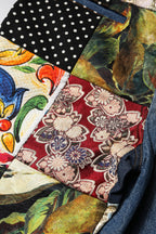 Dolce & Gabbana Blue AMBER Patchwork High Waist Denim Jeans