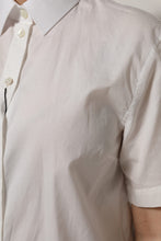 Dolce & Gabbana White Cotton Short Sleeves Collared Top Shirt