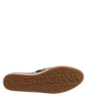 Dolce & Gabbana Multicolor Stripes Canvas Flat Espadrille Shoes