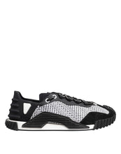 Dolce & Gabbana Black Logo Lace Up Low Top NS1 Sneakers Shoes
