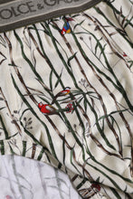 Dolce & Gabbana Ivory Bird Print Cotton Regular Brief Underwear