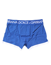 Dolce & Gabbana Blue Logo Waist Regular Boxer Brief Underwear
