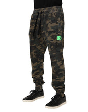 Dolce & Gabbana Brown Camouflage Cotton Men Jogger Pants