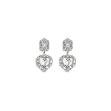 Self-Portrait Earrings with heart-shaped pendant