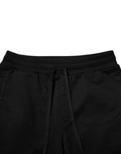 Dolce & Gabbana Black Cotton Logo Tape Men Jogger Pants
