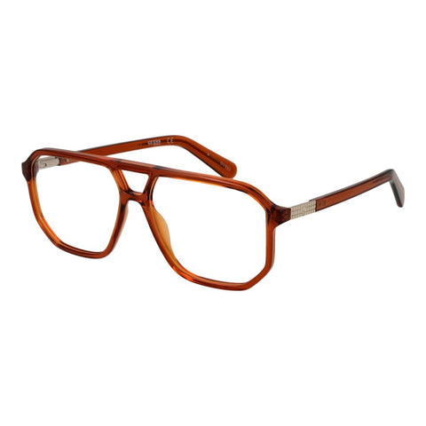 Brown Unisex Glasses Frame Guess