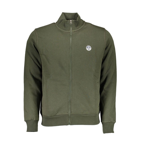 North Sails Green Cotton Men Sweater