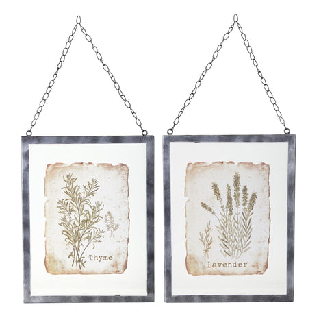 Lavender/Thyme Frame (Set of 2) 9.5