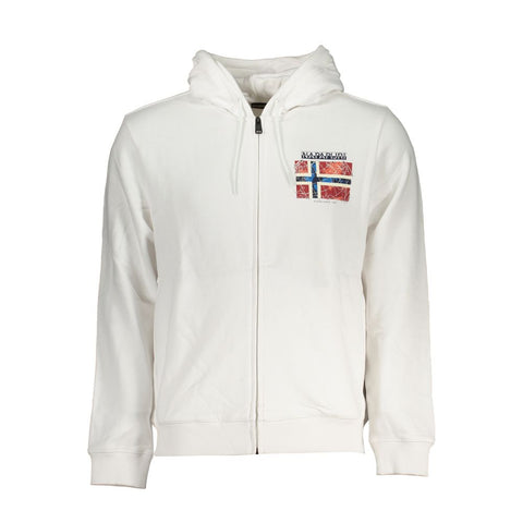 Napapijri White Cotton Men Sweater