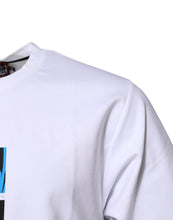 Dolce & Gabbana White Cotton Crew Neck Graphic Print T-shirt