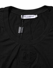 Dolce & Gabbana Black Cotton Short Sleeves Round Neck T-shirt
