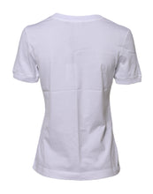 Dolce & Gabbana White Cotton Round Neck Short Sleeves T-shirt