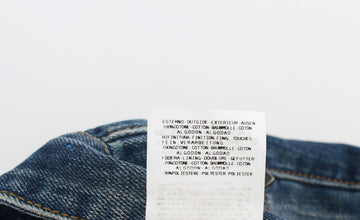 Blue Wash Paint Slim Fit Pants Jeans Costume National