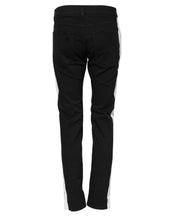 Dolce & Gabbana Black Tattered White Lining Skinny Denim Jeans