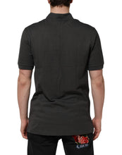 Dolce & Gabbana Dark Gray Short Sleeve Collared Polo T-shirt