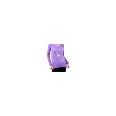 Purple Cotton Women Top Montana Blu