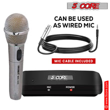 5Core Wireless Microphone Dual Function Wireless - Wired Microphone