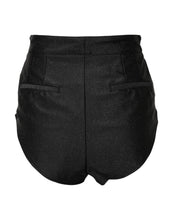 Dolce & Gabbana Black Viscose High Waisted Hot Pants Shorts