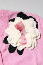 Dolce & Gabbana Pink Floral Detailing Cardigan Sweater