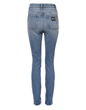 Dolce & Gabbana Blue Washed Skinny High Waist Denim Jeans