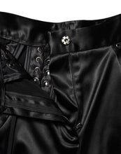 Dolce & Gabbana Black Lace Details High Waist Skinny Pants