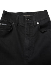 Dolce & Gabbana Black Cotton High Waist Skinny Denim Jeans