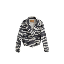 Retrofête Black And White Cotton Blazer