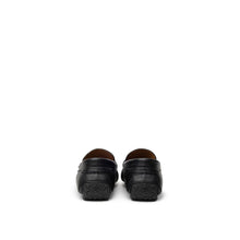 Bally Black Leather Moccassin