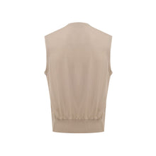Gran Sasso Beige Cotton Sleveless Jacket