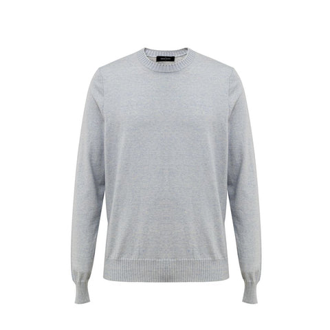 Gran Sasso Blue Cotton Sweater