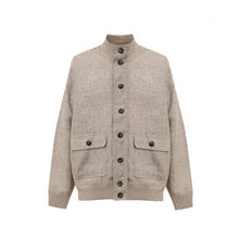 Gran Sasso Beige Linen Jackets & Coat