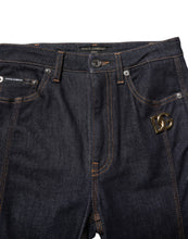 Dolce & Gabbana Black Cotton Mid Waist Bootcut Denim Jeans