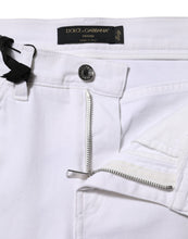 Dolce & Gabbana White Floral Embroidery GIRLY Denim Jeans