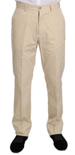 Two Piece 3 Button Beige Cotton Solid Suit Romeo Gigli