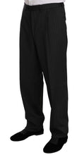 Black Striped Two Piece 3 Button 100% Wool Suit Z ZEGNA