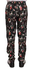 Red Musical Instrument Print Sleepwear Pants Dolce & Gabbana