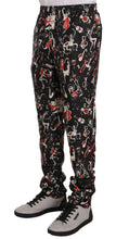 Red Musical Instrument Print Sleepwear Pants Dolce & Gabbana