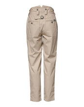 Dolce & Gabbana Beige Cotton High Waisted Pants