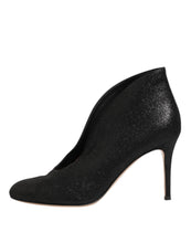 Gianvito Rossi Metallic Black Pump Stiletto Heels Shoes