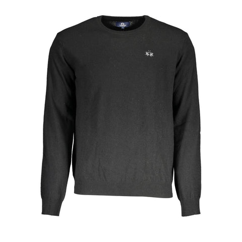 Black Wool Sweater La Martina