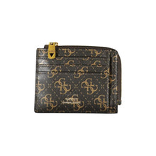 Brown Leather Wallet Guess Jeans