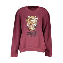 Purple Cotton Sweatshirt Cavalli Class