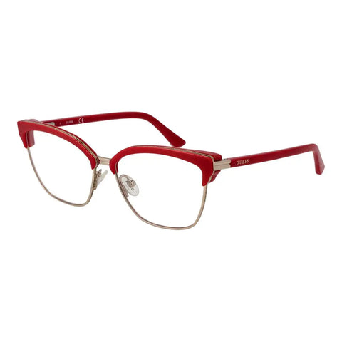 Red Women Glasses Frame Guess